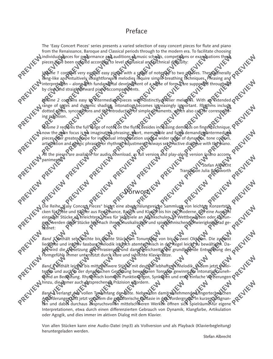 Easy Concert Pieces Flute Solo scores gallery preview page 3
