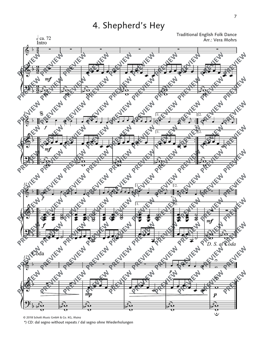 Easy Concert Pieces Flute Solo scores gallery preview page 8