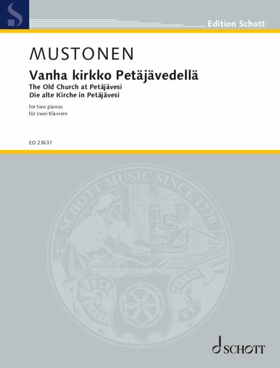 Vanha kirkko Petäjävedellä (The Old Church at Petäjävesi) Piano scores gallery preview page 1