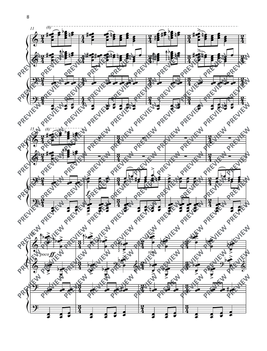 Vanha kirkko Petäjävedellä (The Old Church at Petäjävesi) Piano scores gallery preview page 9