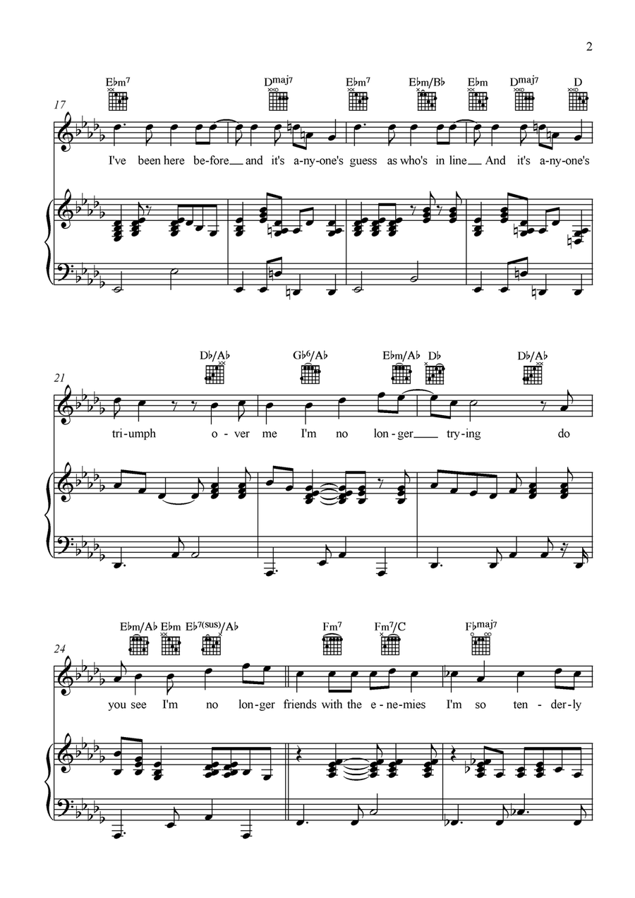 Better Hate Better Hate Piano, Vocal scores gallery preview page 2