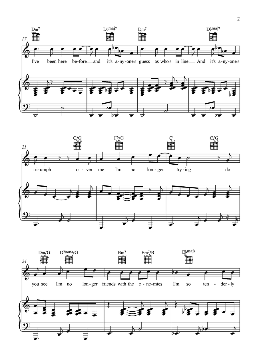 Better Hate Better Hate Piano, Vocal scores gallery preview page 2