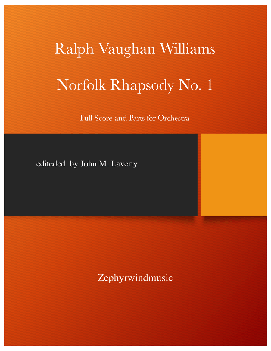 Norfolk Rhapsody No. 1 for Orchestra Full Orchestra scores gallery preview page 1