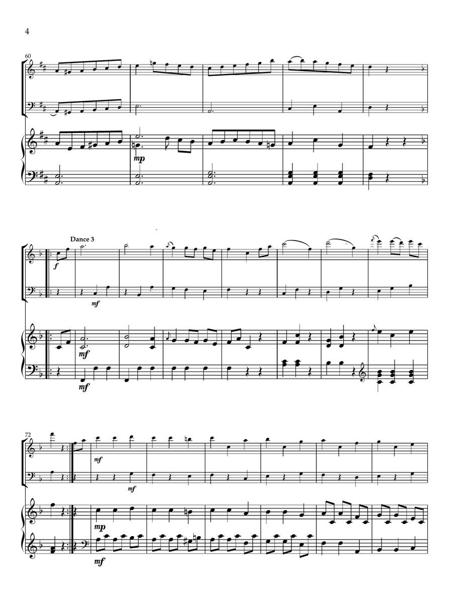 Six German Dances Six German Dances Flute Duet scores gallery preview page 4