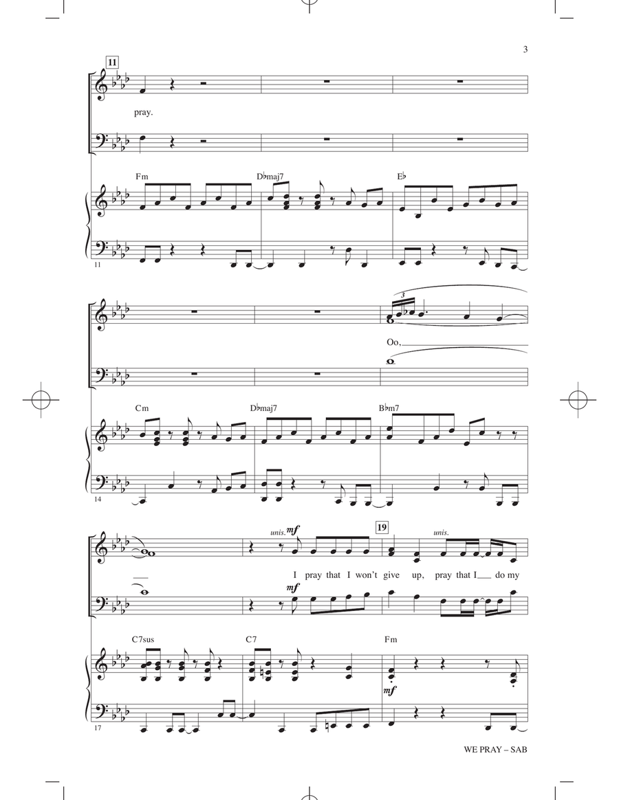 We Pray - Tini Version (arr. Mac Huff) 3-Part scores gallery preview page 2