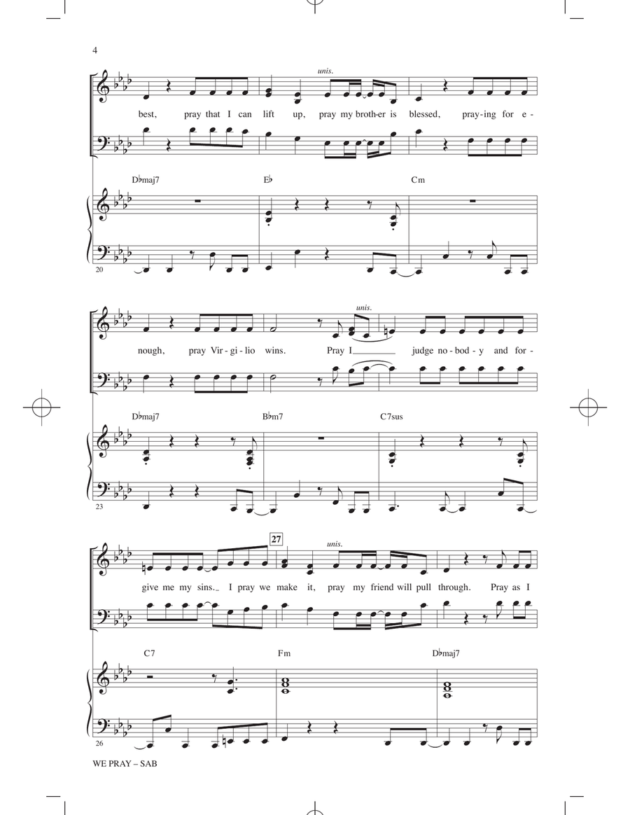 We Pray - Tini Version (arr. Mac Huff) 3-Part scores gallery preview page 3