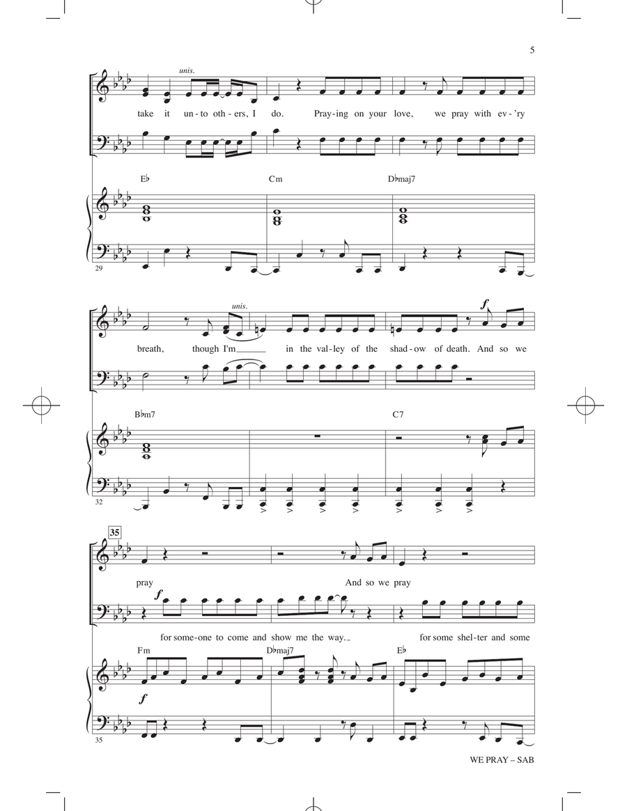 We Pray - Tini Version (arr. Mac Huff) 3-Part scores gallery preview page 4