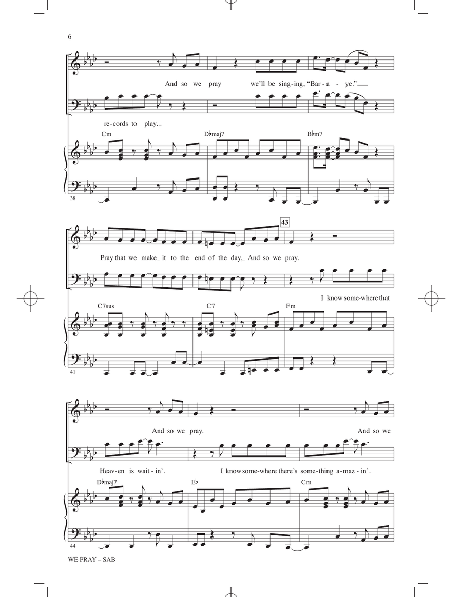We Pray - Tini Version (arr. Mac Huff) 3-Part scores gallery preview page 5