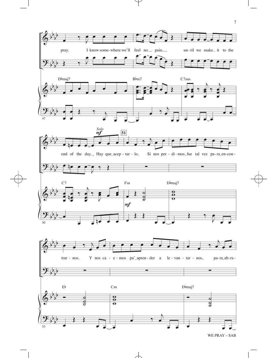 We Pray - Tini Version (arr. Mac Huff) 3-Part scores gallery preview page 6