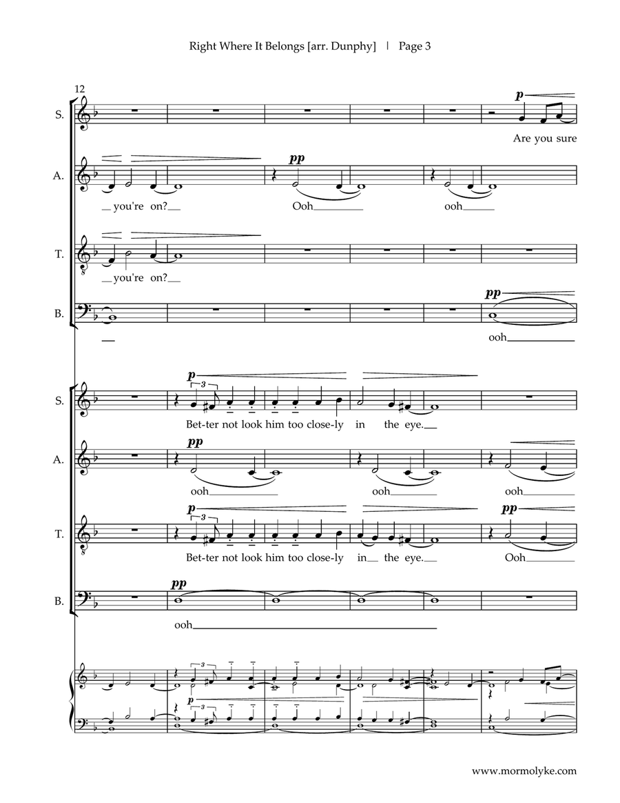 Right Where It Belongs Divisi scores gallery preview page 5