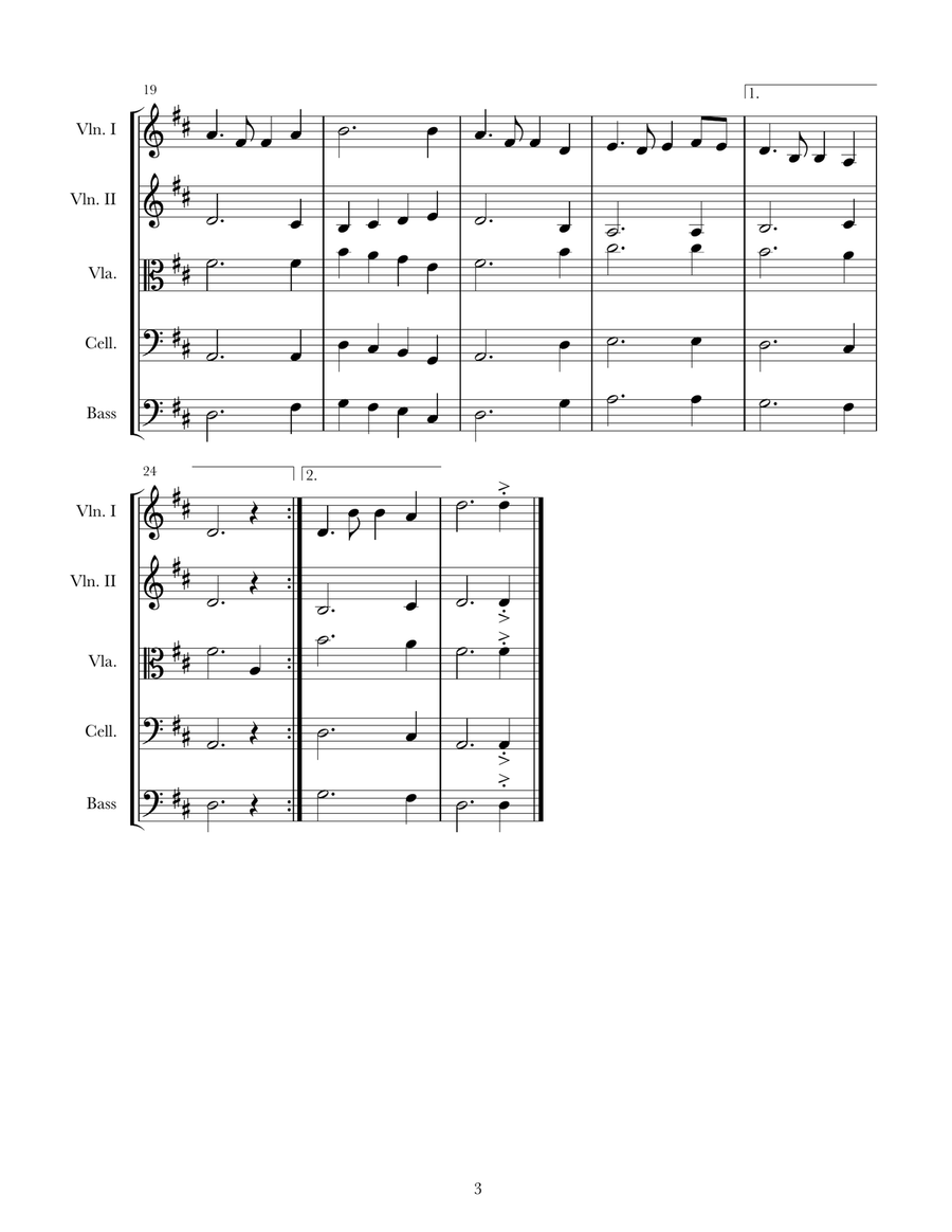 Auld Lang Syne String Orchestra scores gallery preview page 3