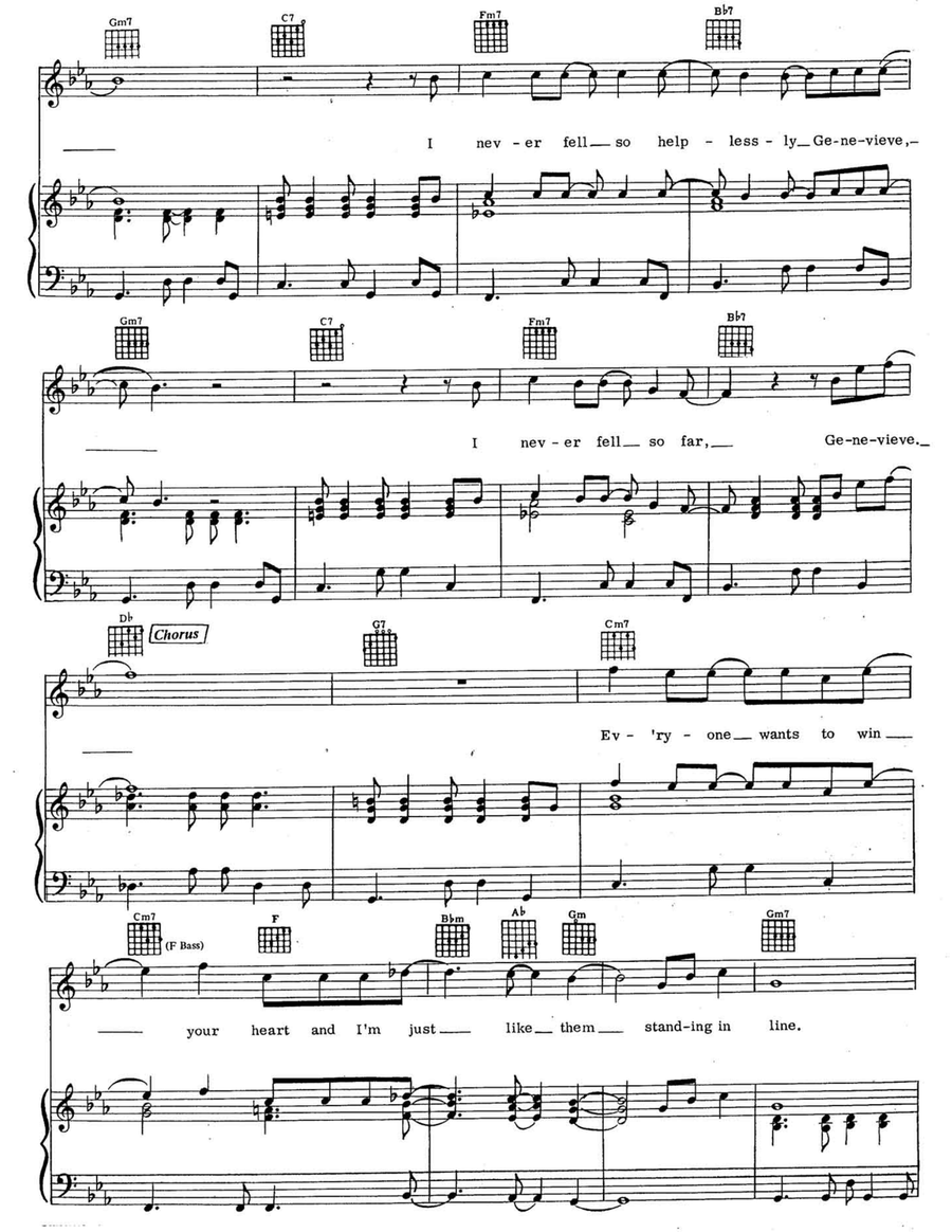 Genevieve Genevieve Piano, Vocal scores gallery preview page 2
