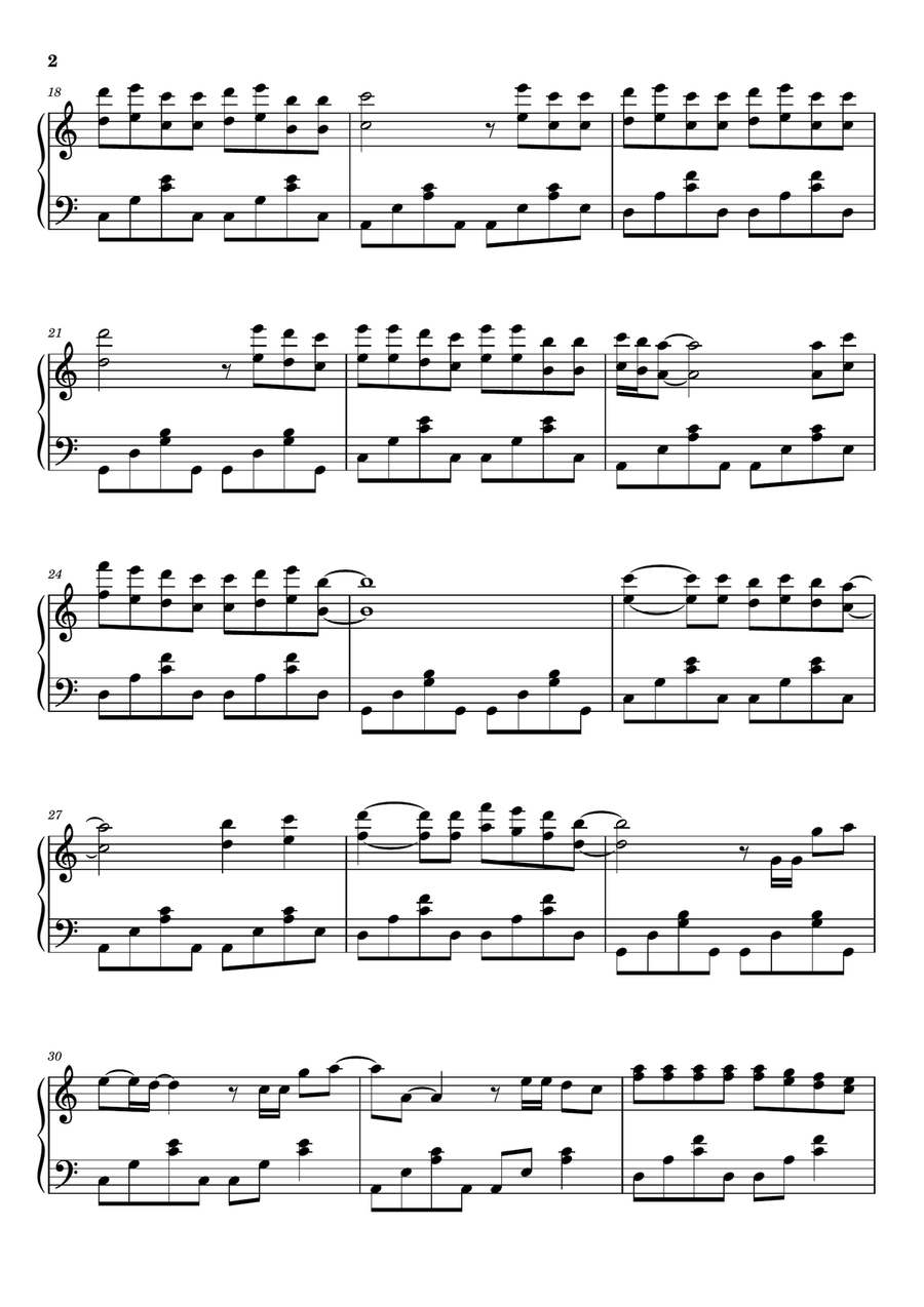 At My Worst At My Worst Piano Solo scores gallery preview page 2