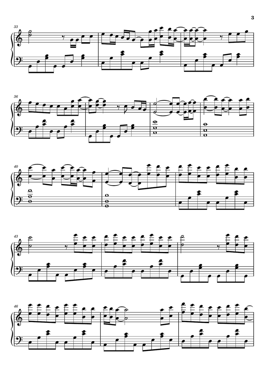 At My Worst At My Worst Piano Solo scores gallery preview page 3