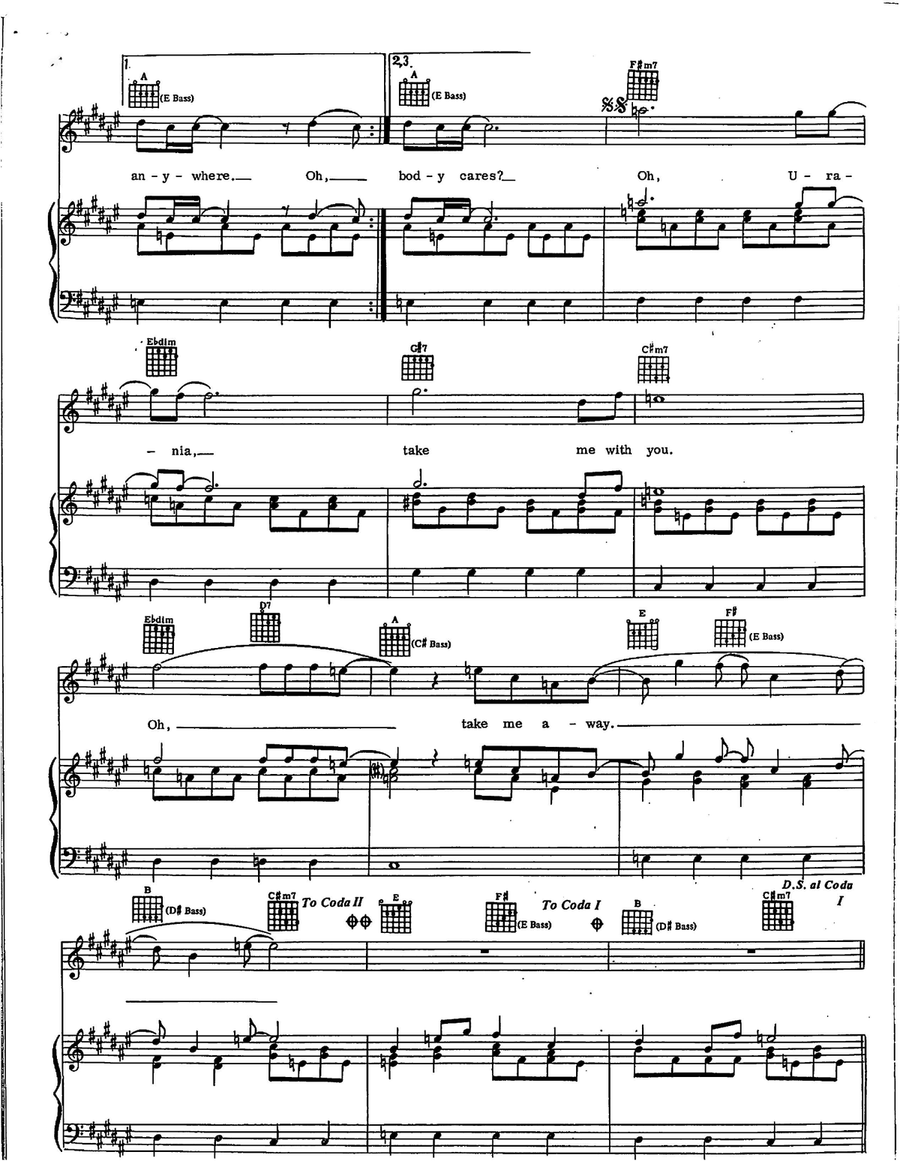 Oh Urania Take Me Away Oh Urania Take Me Away Piano, Vocal scores gallery preview page 2