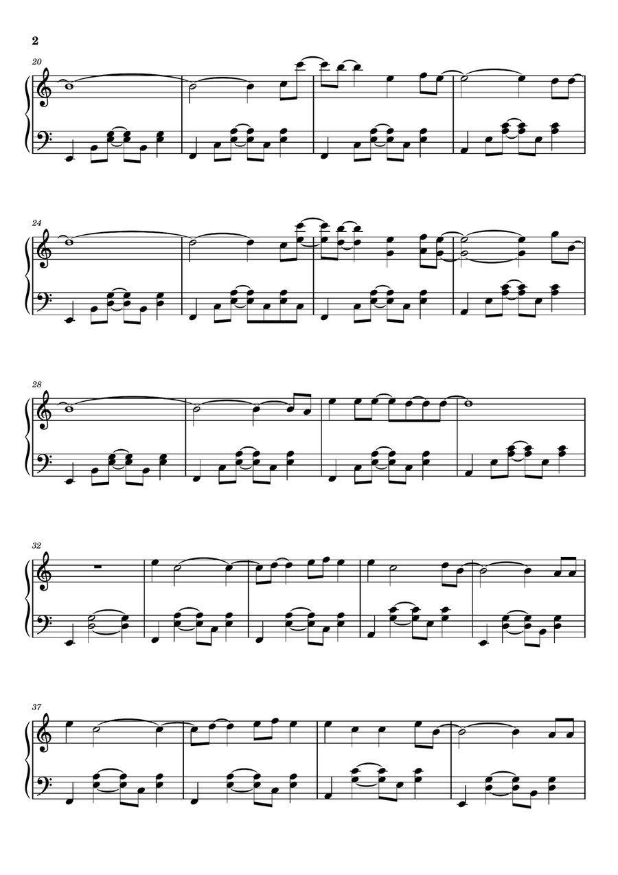 Your Power Your Power Piano Solo scores gallery preview page 2