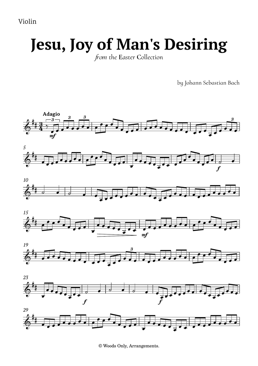 Jesu, Joy of Man's Desiring by Bach for String Ensemble Chamber Music scores gallery preview page 4