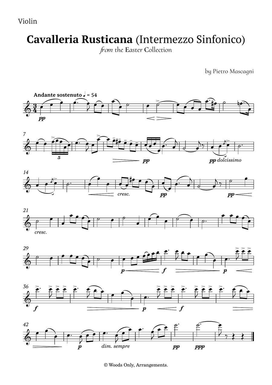 Intermezzo Sinfonico by Pietro Mascagni for String Ensemble Chamber Music scores gallery preview page 3