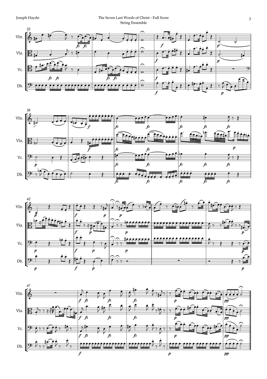 5 Easter Songs for String Ensemble plus one Bonus Chamber Music scores gallery preview page 4
