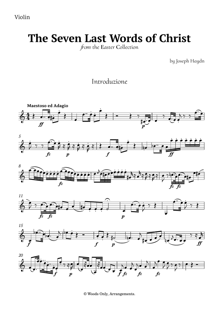5 Easter Songs for String Ensemble plus one Bonus Chamber Music scores gallery preview page 5