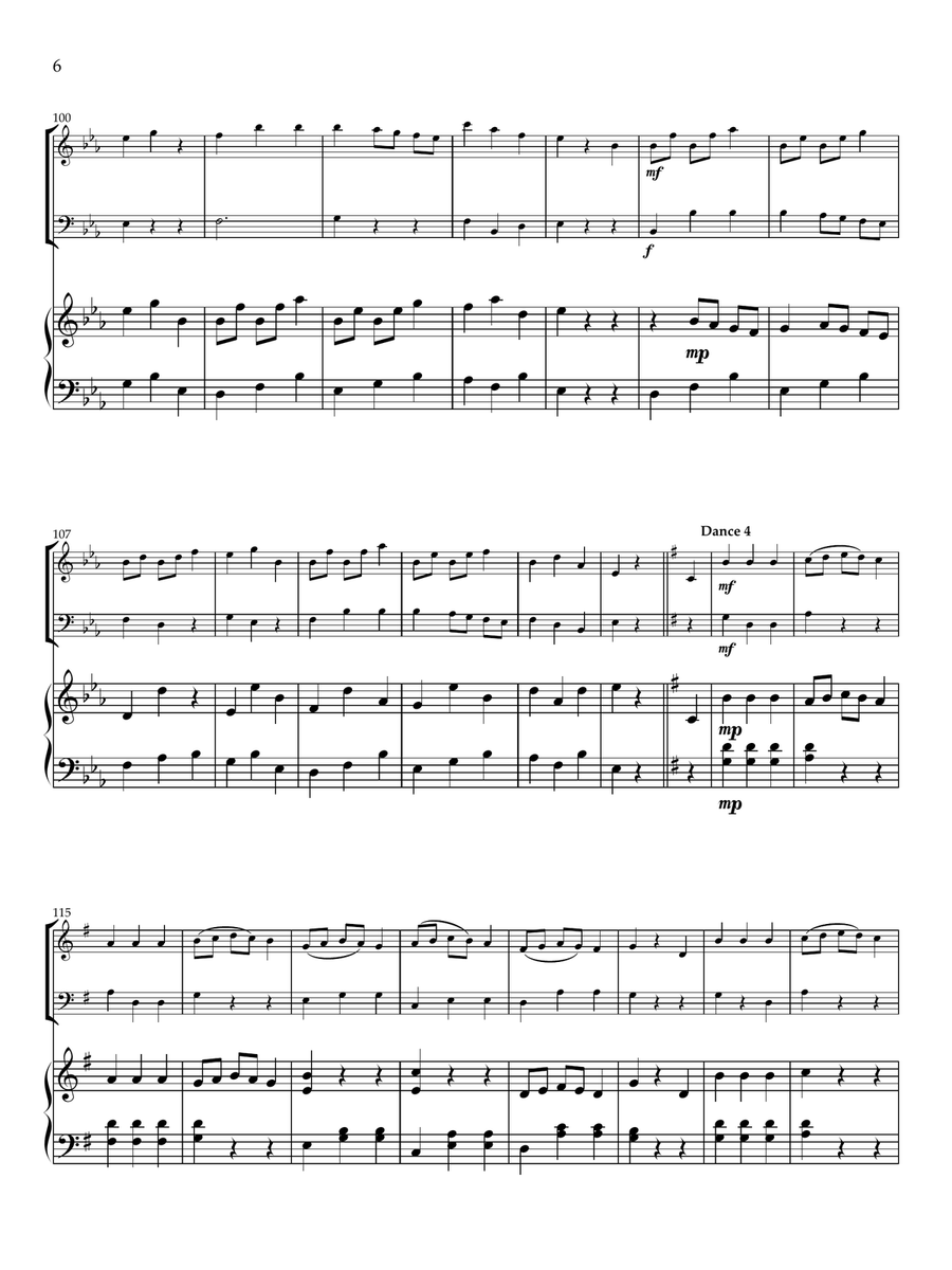 Six German Dances Six German Dances Clarinet Duet scores gallery preview page 6