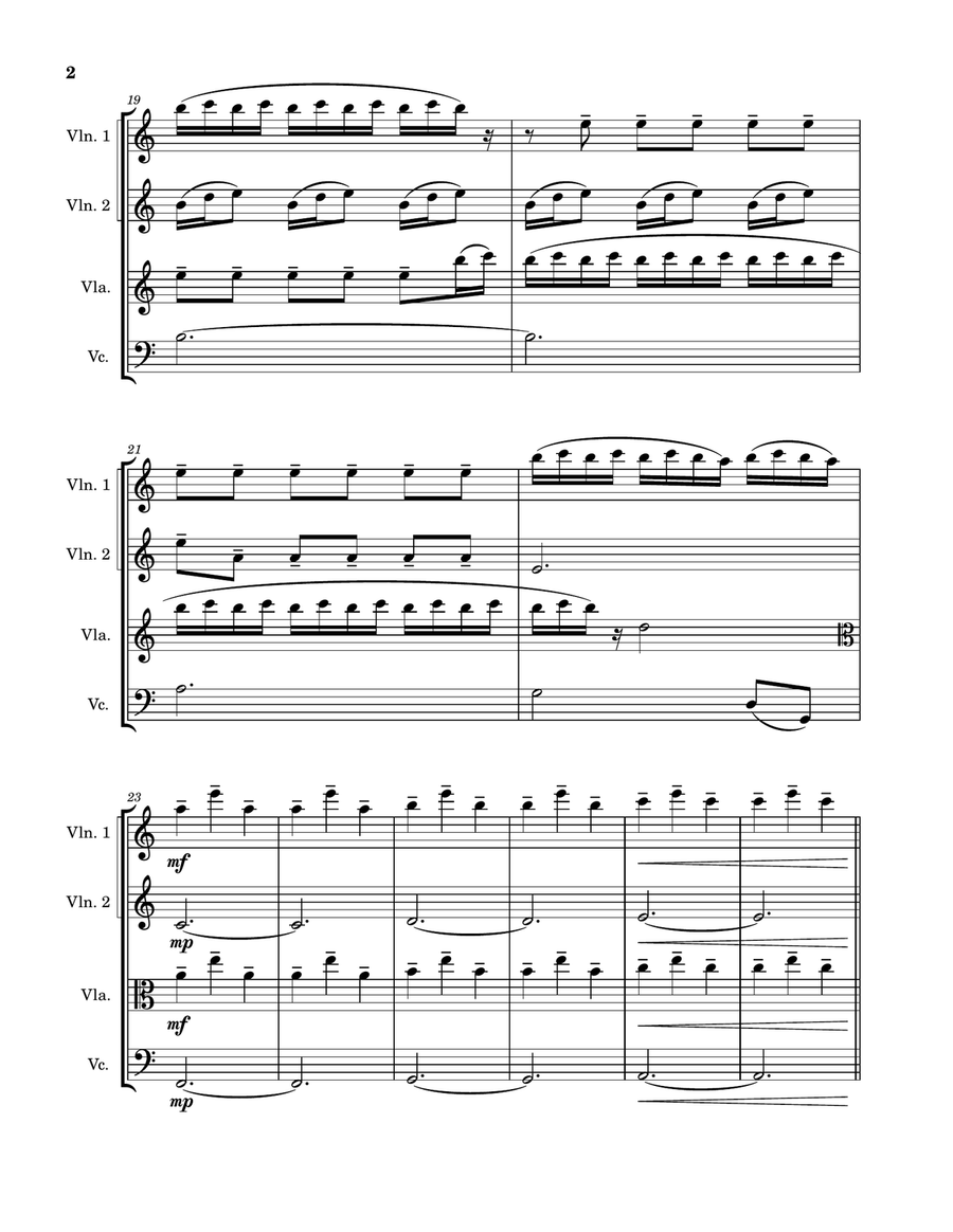 Cornfield Chase Cornfield Chase String Quartet scores gallery preview page 2