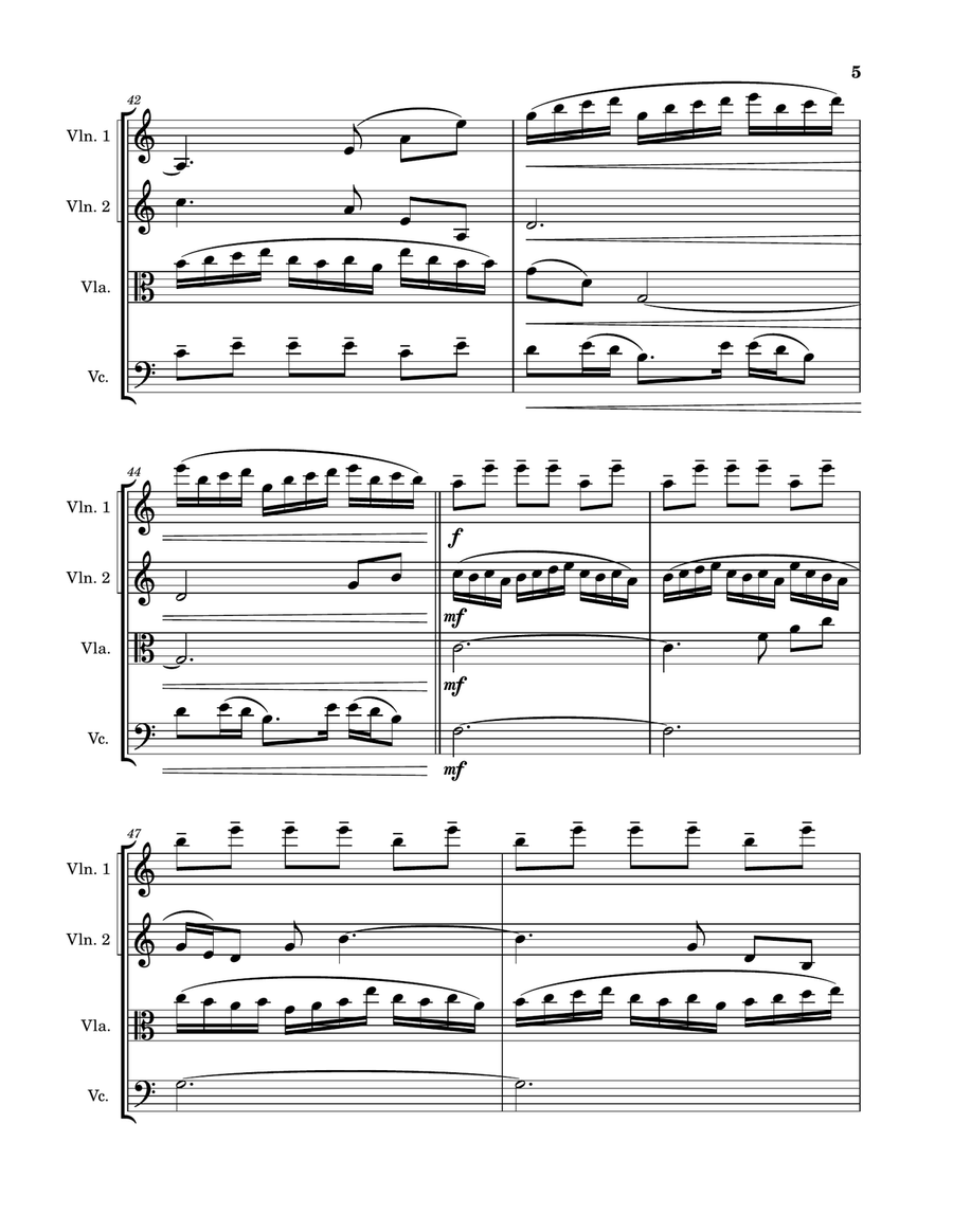 Cornfield Chase Cornfield Chase String Quartet scores gallery preview page 5