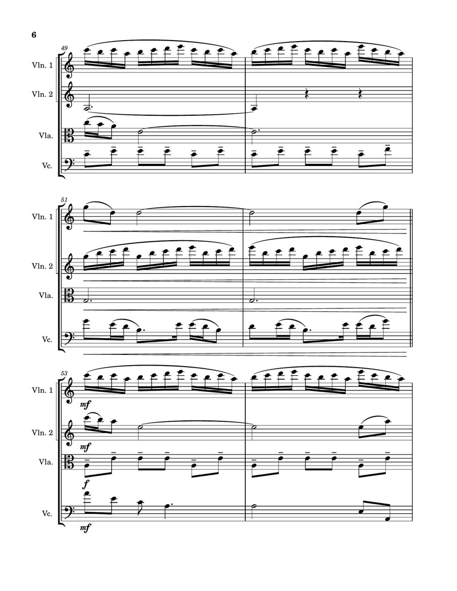Cornfield Chase Cornfield Chase String Quartet scores gallery preview page 6
