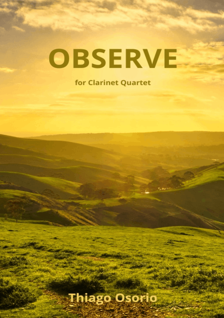 Observe Observe Clarinet Quartet scores gallery preview page 1