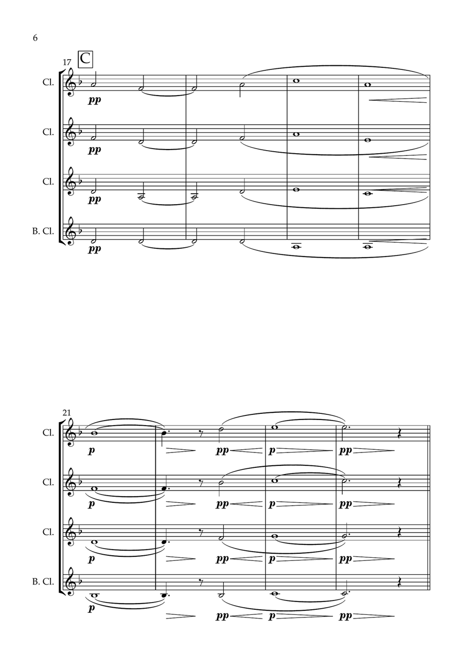 Observe Observe Clarinet Quartet scores gallery preview page 6