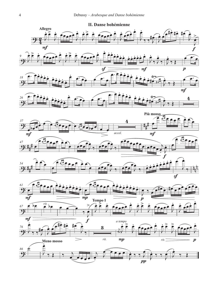 Arabesque and Danse bohémienne for Euphonium and Piano Euphonium scores gallery preview page 4