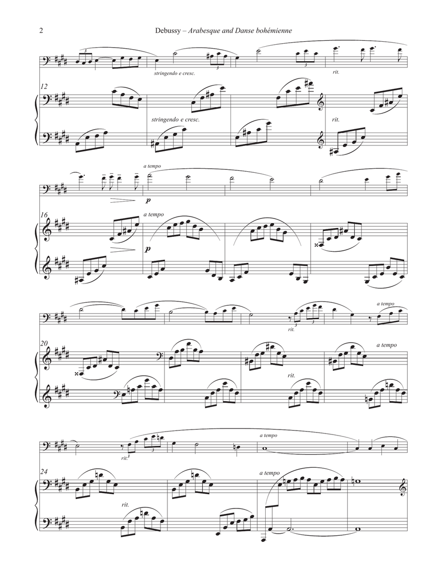 Arabesque and Danse bohémienne for Euphonium and Piano Euphonium scores gallery preview page 6