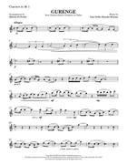Gurenge Clarinet Quartet scores gallery preview page 6