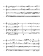 Gurenge Saxophone Quartet scores gallery preview page 5