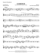 Gurenge Saxophone Quartet scores gallery preview page 6