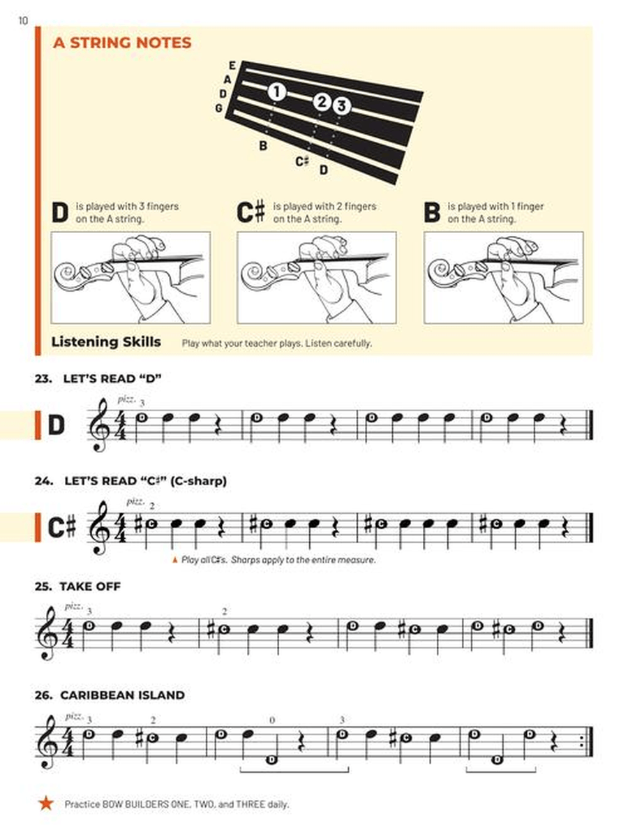 Essential Elements for Strings – Violin Book 1 with Online Resources String Orchestra scores gallery preview page 4