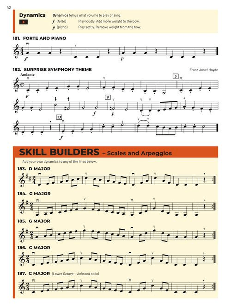 Essential Elements for Strings – Violin Book 1 with Online Resources String Orchestra scores gallery preview page 7