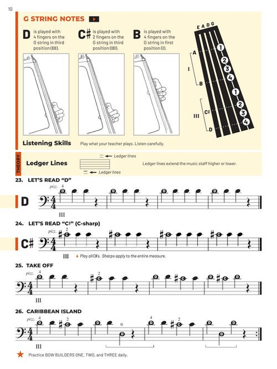 Essential Elements for Strings – Double Bass Book 1 with Online Resources String Orchestra scores gallery preview page 4