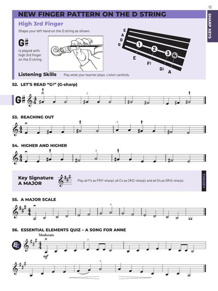 Essential Elements for Strings – Violin Book 2 with Online Resources String Orchestra scores gallery preview page 5