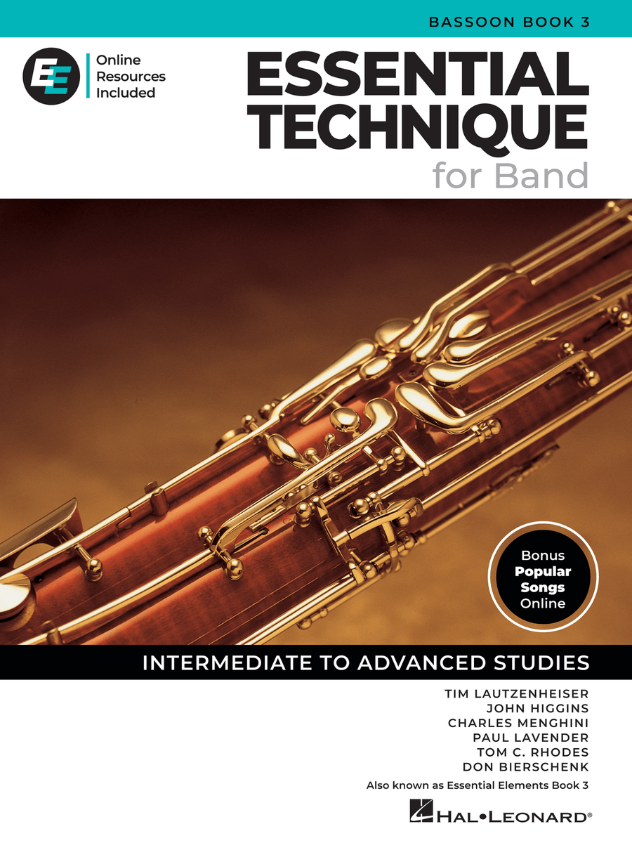 Essential Technique for Band – Bassoon Book 3 with Online Resources Concert Band Methods scores gallery preview page 1
