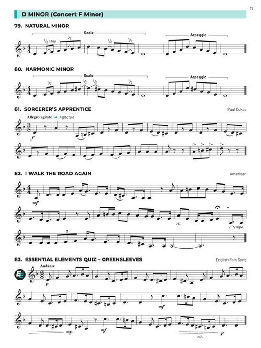 Essential Technique for Band – Eb Alto Clarinet Book 3 with Online Resources Concert Band Methods scores gallery preview page 3