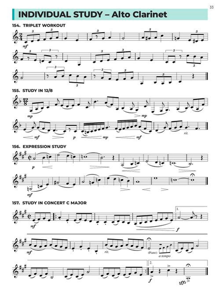 Essential Technique for Band – Eb Alto Clarinet Book 3 with Online Resources Concert Band Methods scores gallery preview page 5