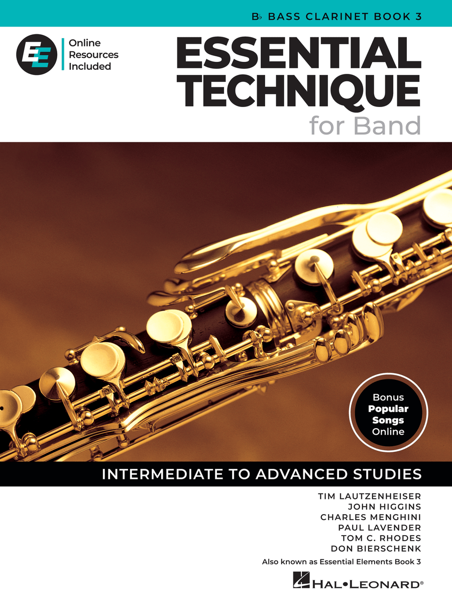 Essential Technique for Band – Bb Bass Clarinet Book 3 with Online Resources Concert Band Methods scores gallery preview page 1