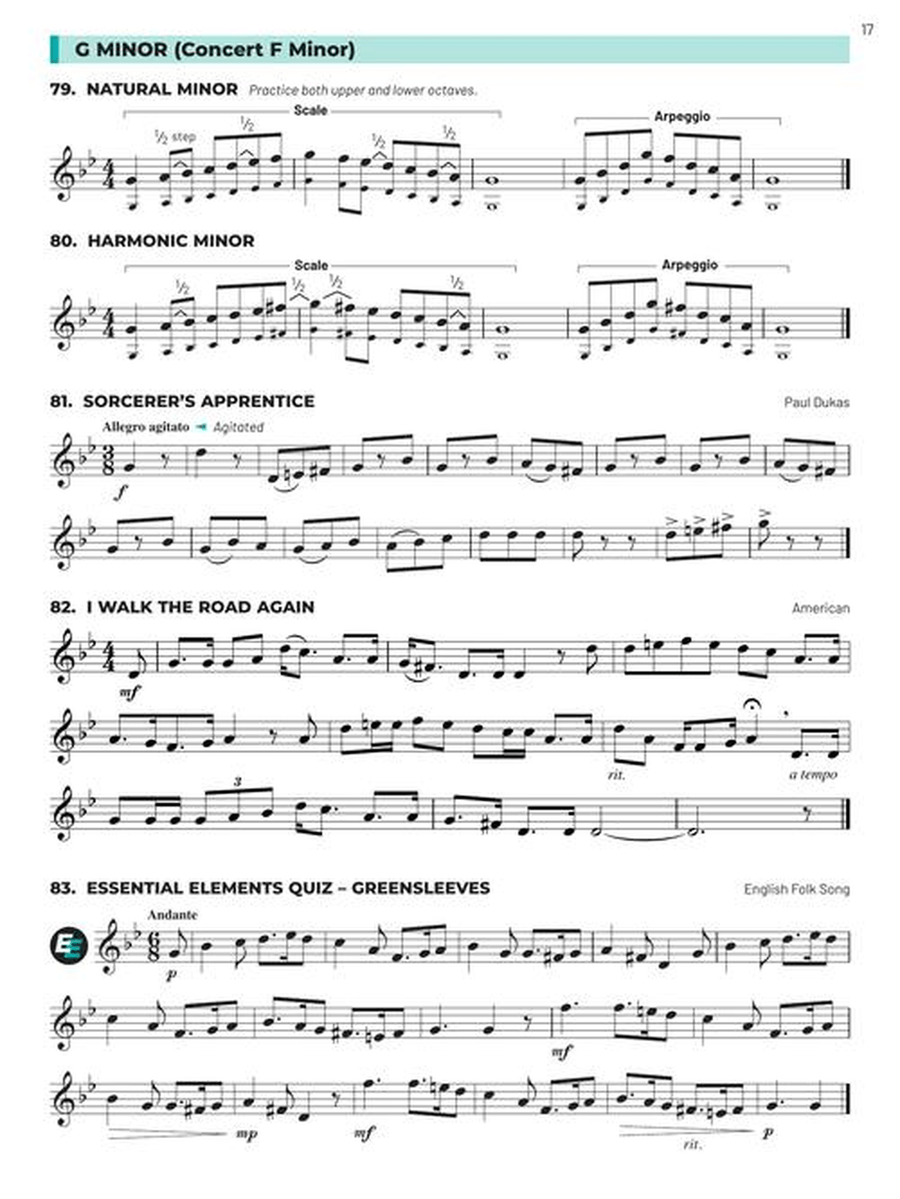 Essential Technique for Band – Bb Bass Clarinet Book 3 with Online Resources Concert Band Methods scores gallery preview page 3