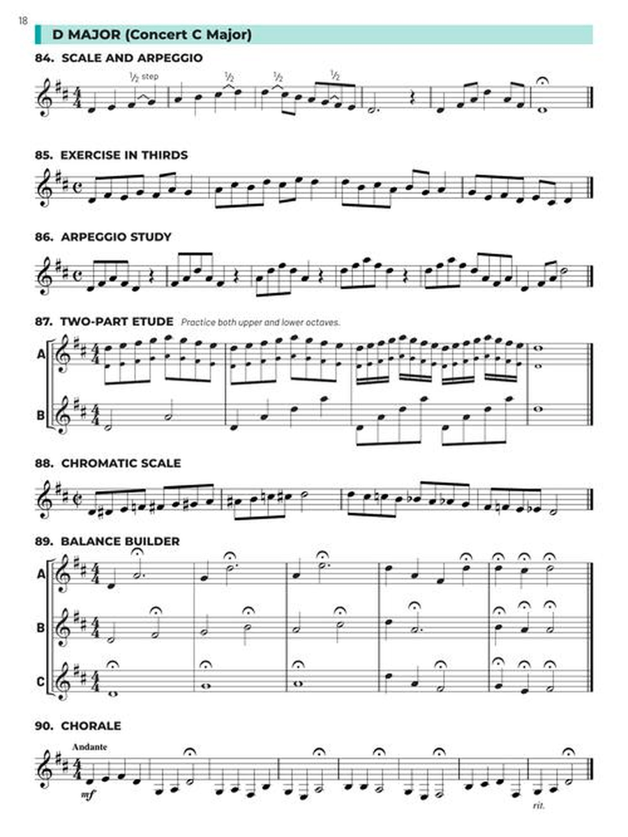 Essential Technique for Band – Bb Bass Clarinet Book 3 with Online Resources Concert Band Methods scores gallery preview page 4