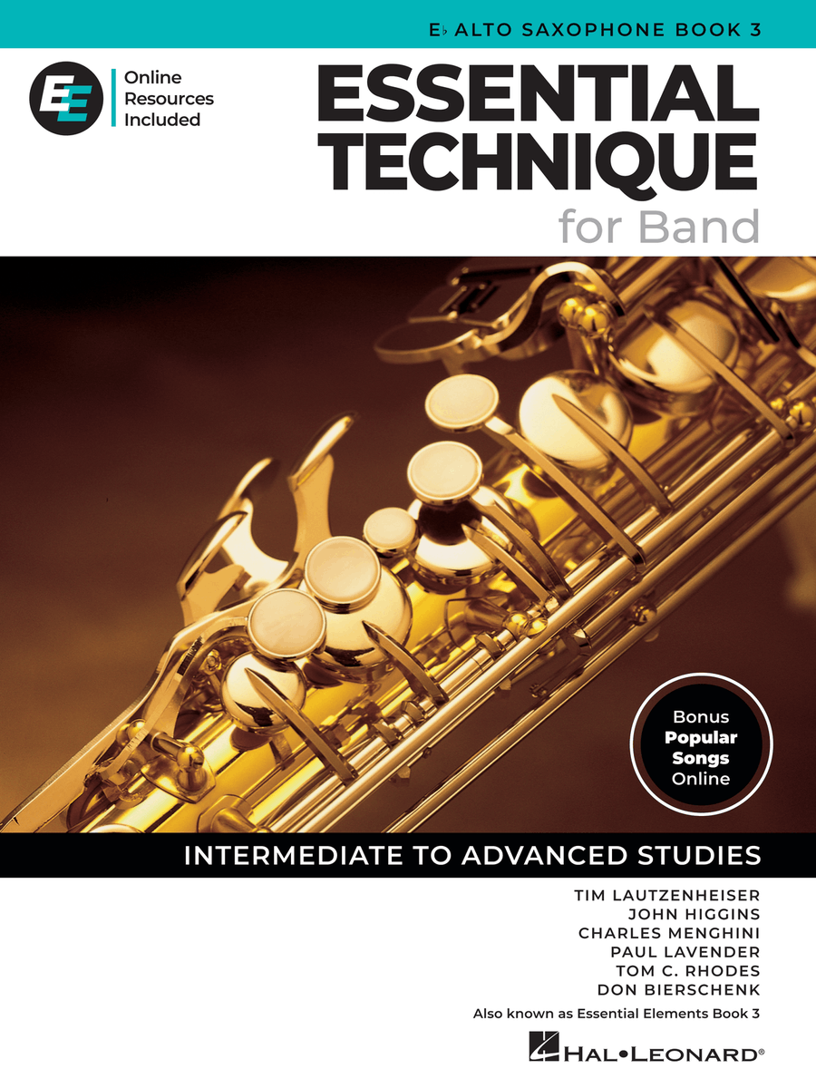 Essential Technique for Band – Eb Alto Sax Book 3 with Online Resources Concert Band Methods scores gallery preview page 1