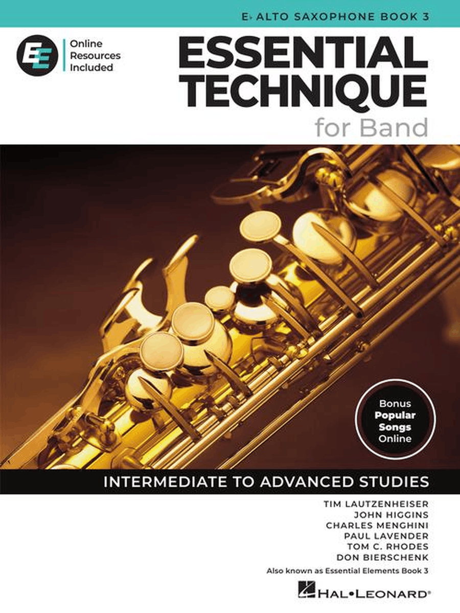 Essential Technique for Band – Eb Alto Sax Book 3 with Online Resources Concert Band Methods scores gallery preview page 2