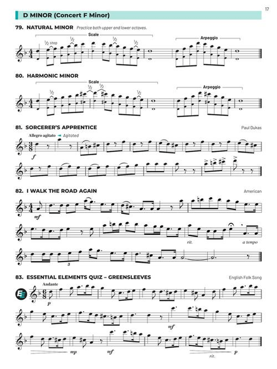 Essential Technique for Band – Eb Alto Sax Book 3 with Online Resources Concert Band Methods scores gallery preview page 3