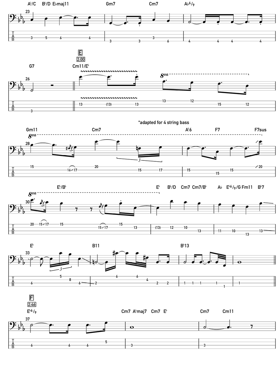 A Remark You Made Acoustic Guitar scores gallery preview page 2