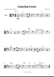 Amazing Grace - EASY PLAY Viola Sheet Music